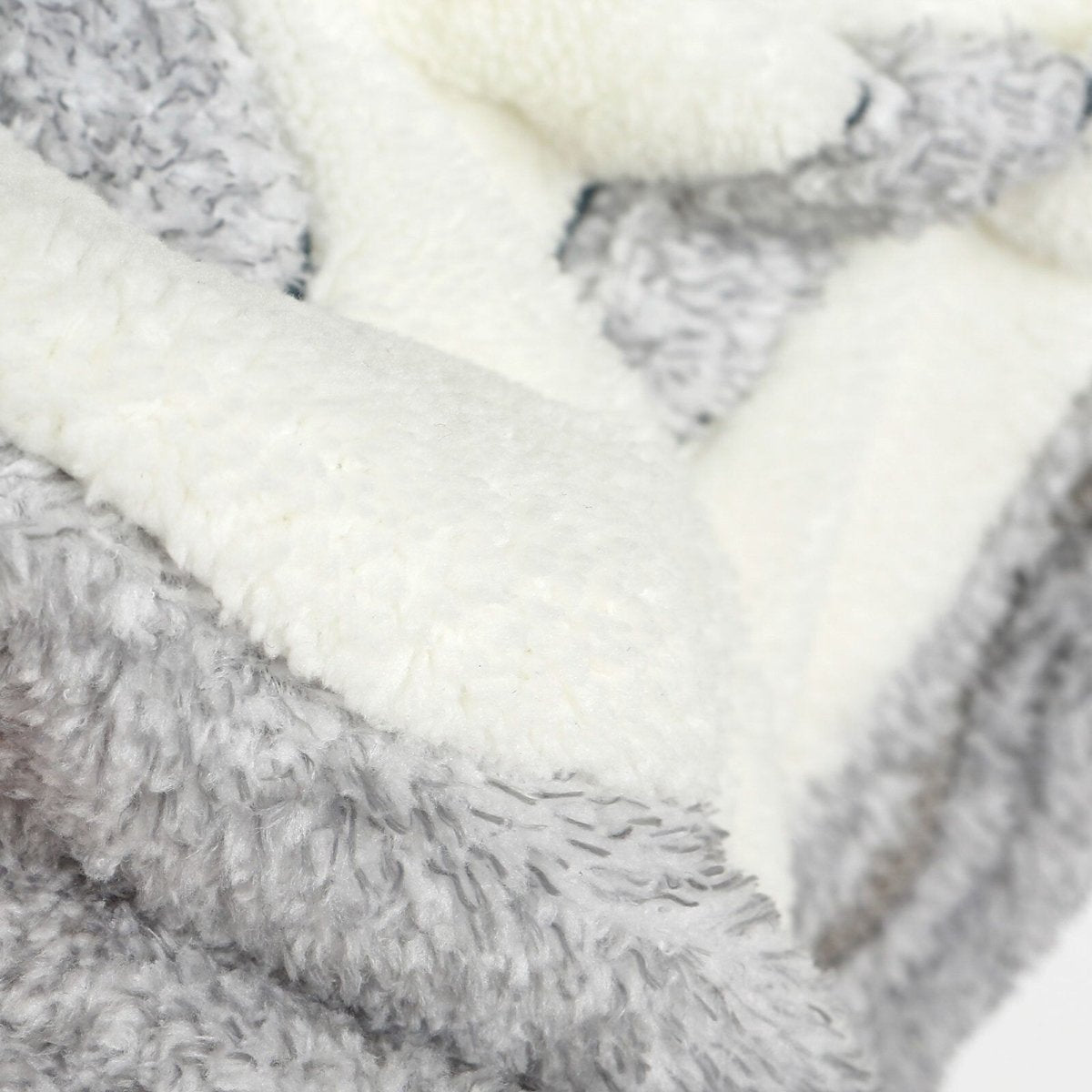 Midimod Newborn Welsoft Kangaroo Footed Jumpsuit - Grey