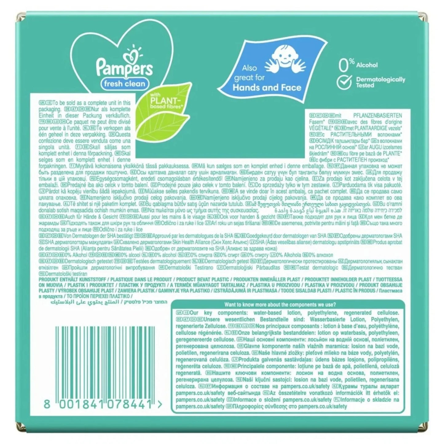 Pampers Baby Wipes Scented 12x52 pcs