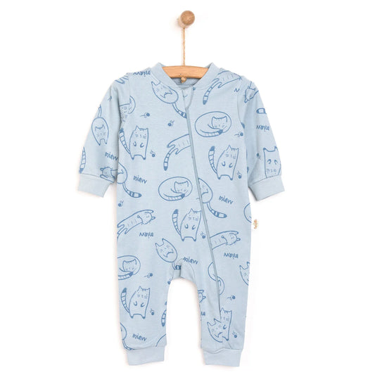 Bebetto Baby Boy Footless Jumpsuit - Indigo