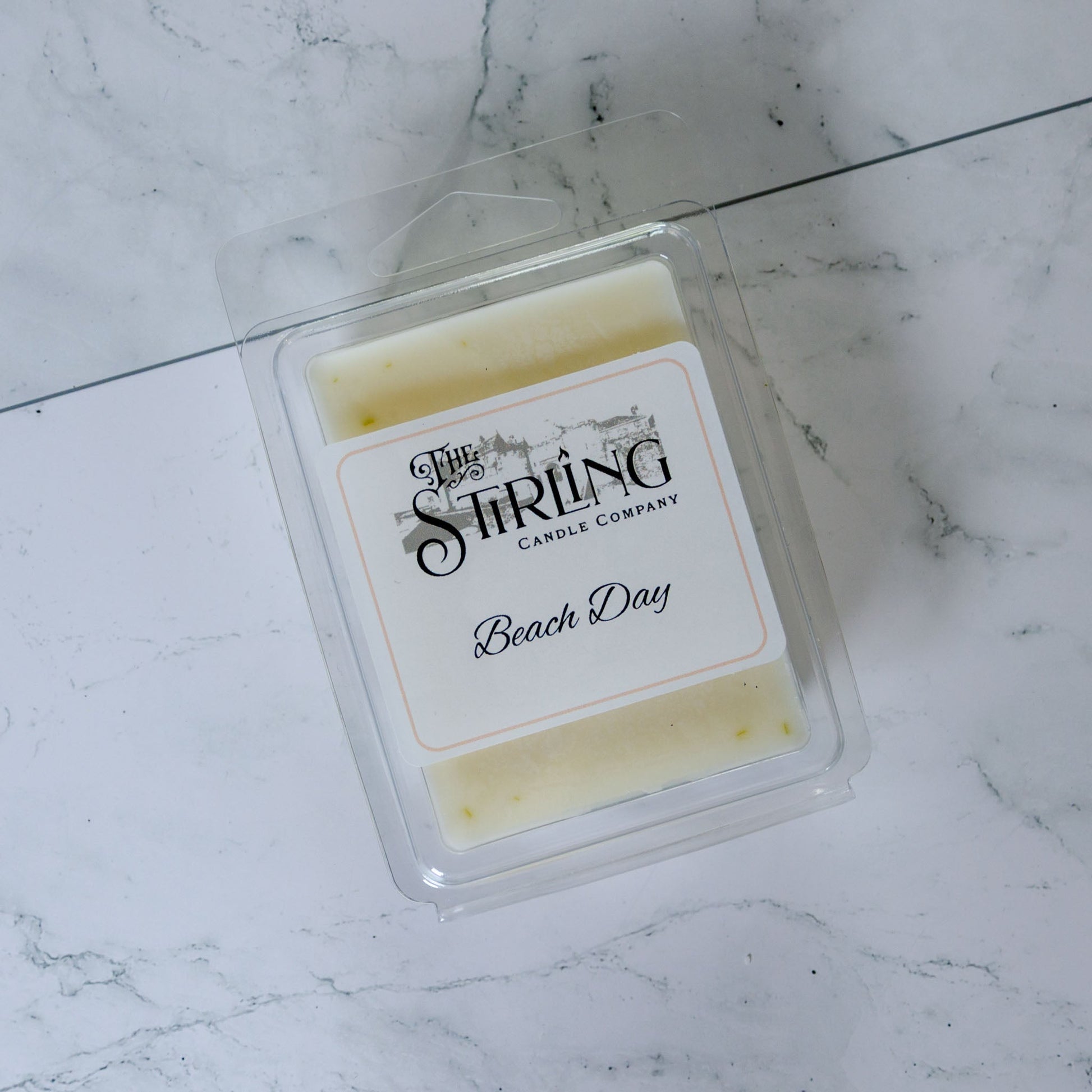 Beach Day - Wax Melt Clamshell - mezetto Shopify Collective The Stirling Candle Company