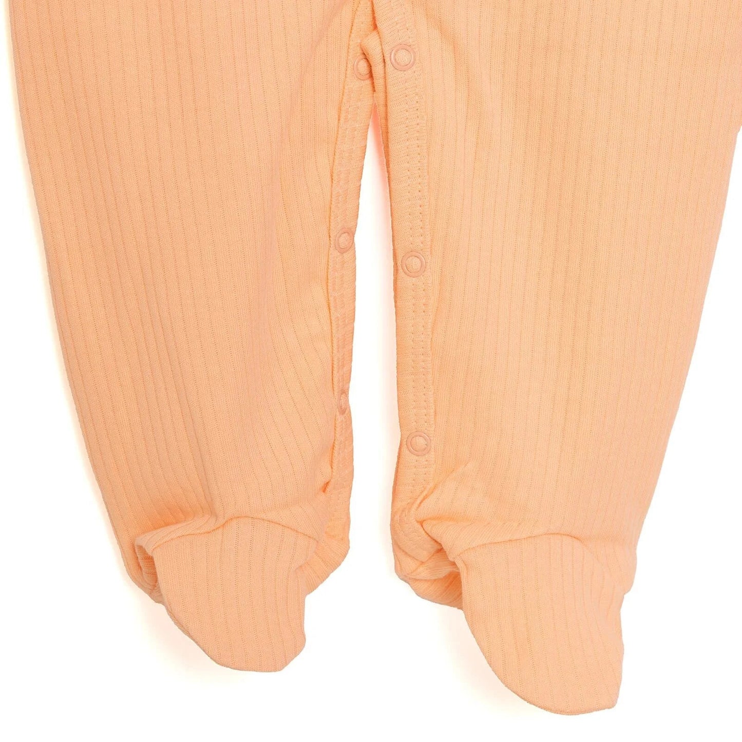 HelloBaby Newborn Girl Footed Jumpsuit - Salmon
