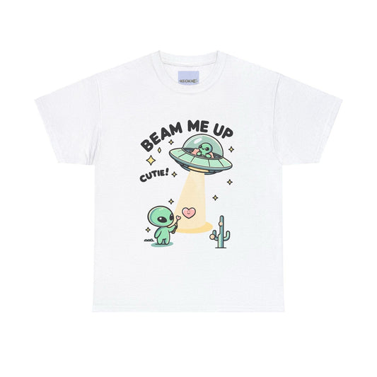 Beam Me Up, Cutie T-Shirt – Alien Love Space Tee - mezetto KEOLIX KEOLIX