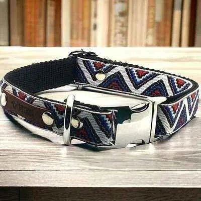 Bespoke Charm Couture Custom Canine Cotton Collar - mezetto