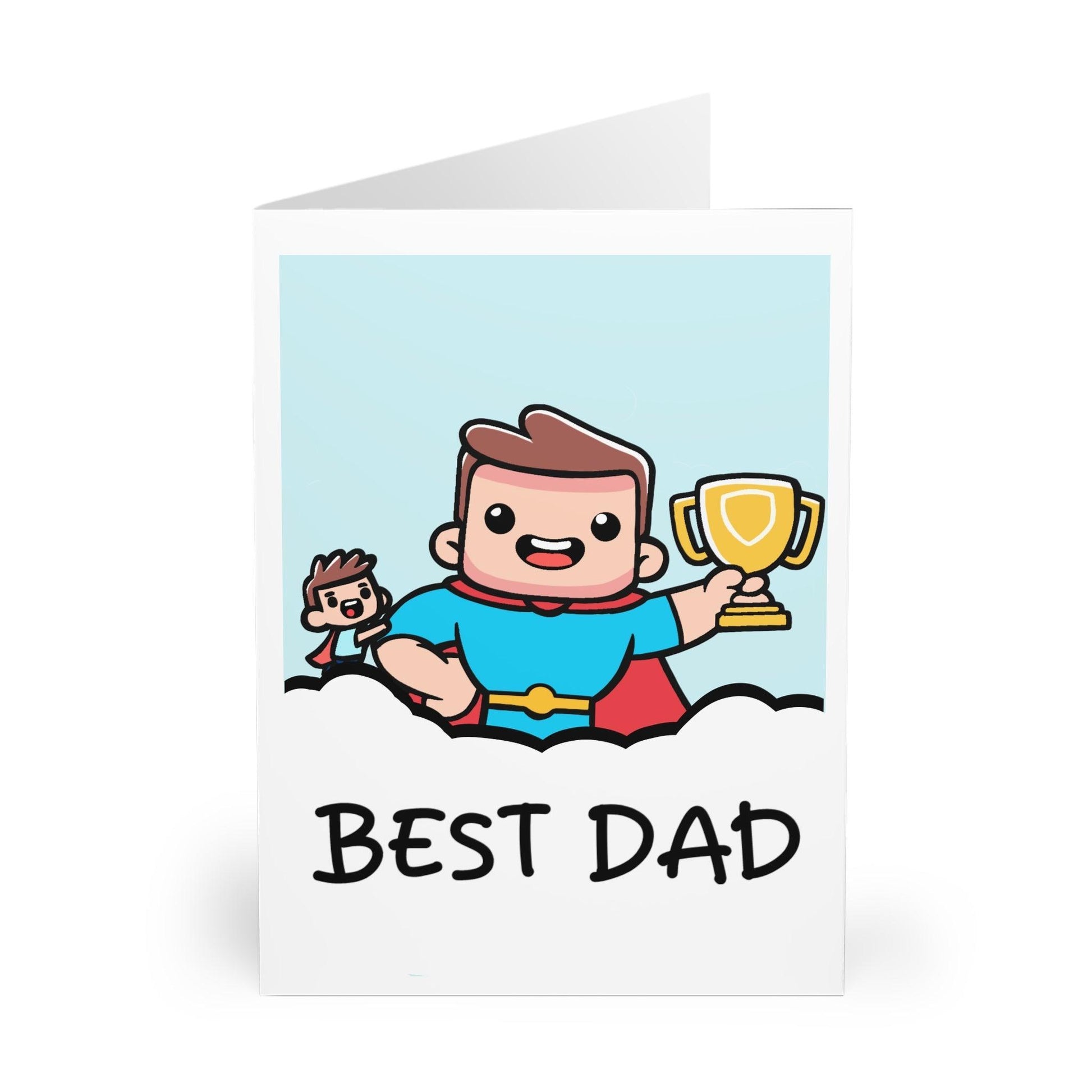 Best Dad Superhero Card – Funny Father’s Day or Birthday Card - mezetto KEOLIX KEOLIX