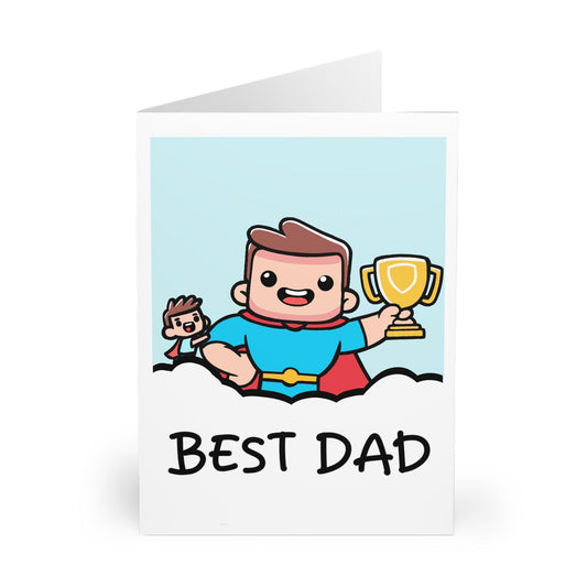 Best Dad Superhero Card – Funny Father’s Day or Birthday Card - mezetto KEOLIX KEOLIX
