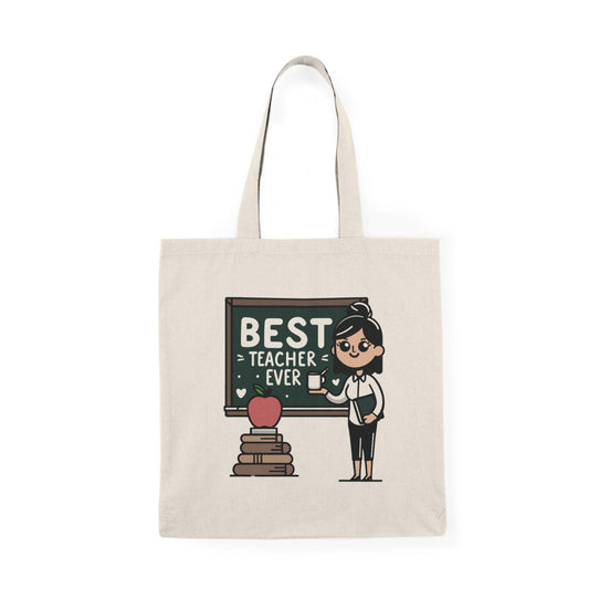 Best Teacher Ever Tote Bag – Eco - Friendly Gift for Educators - mezetto KEOLIX KEOLIX