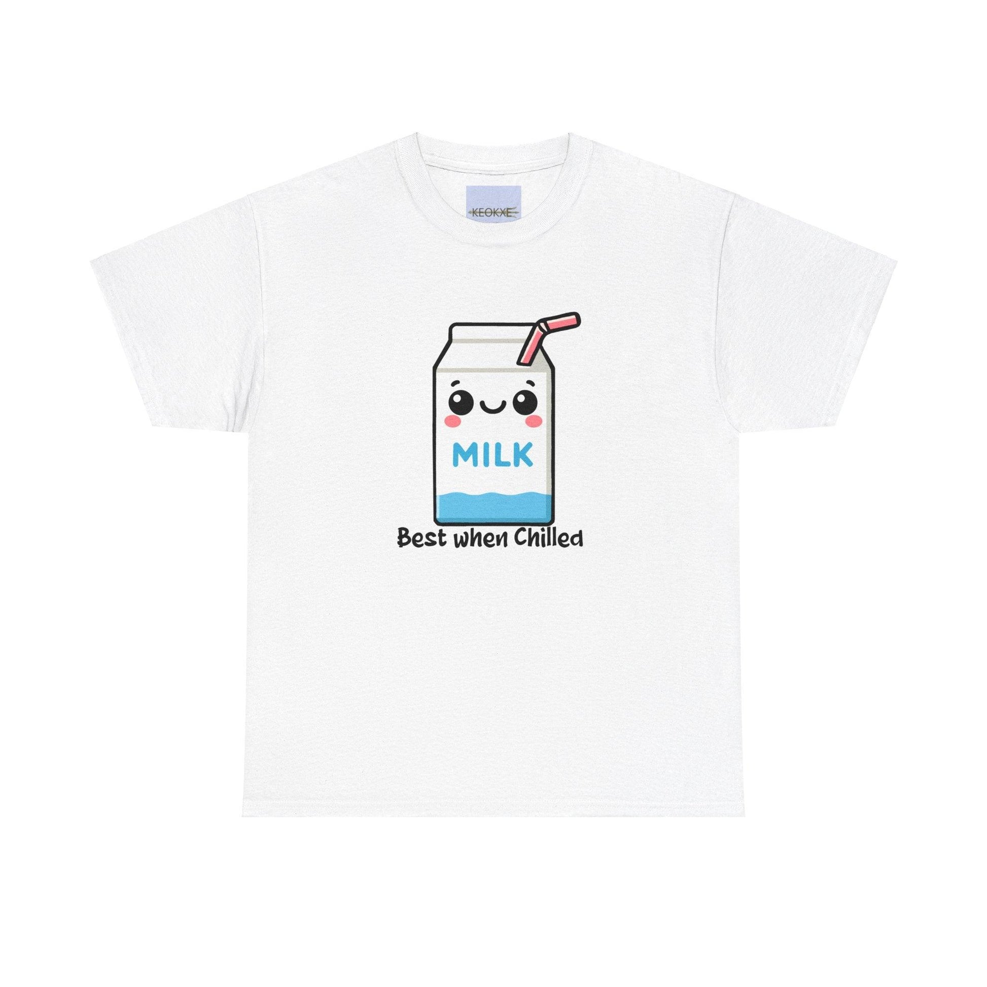 Best When Chilled T-Shirt – Funny Milk Cartoon Tee - mezetto KEOLIX KEOLIX