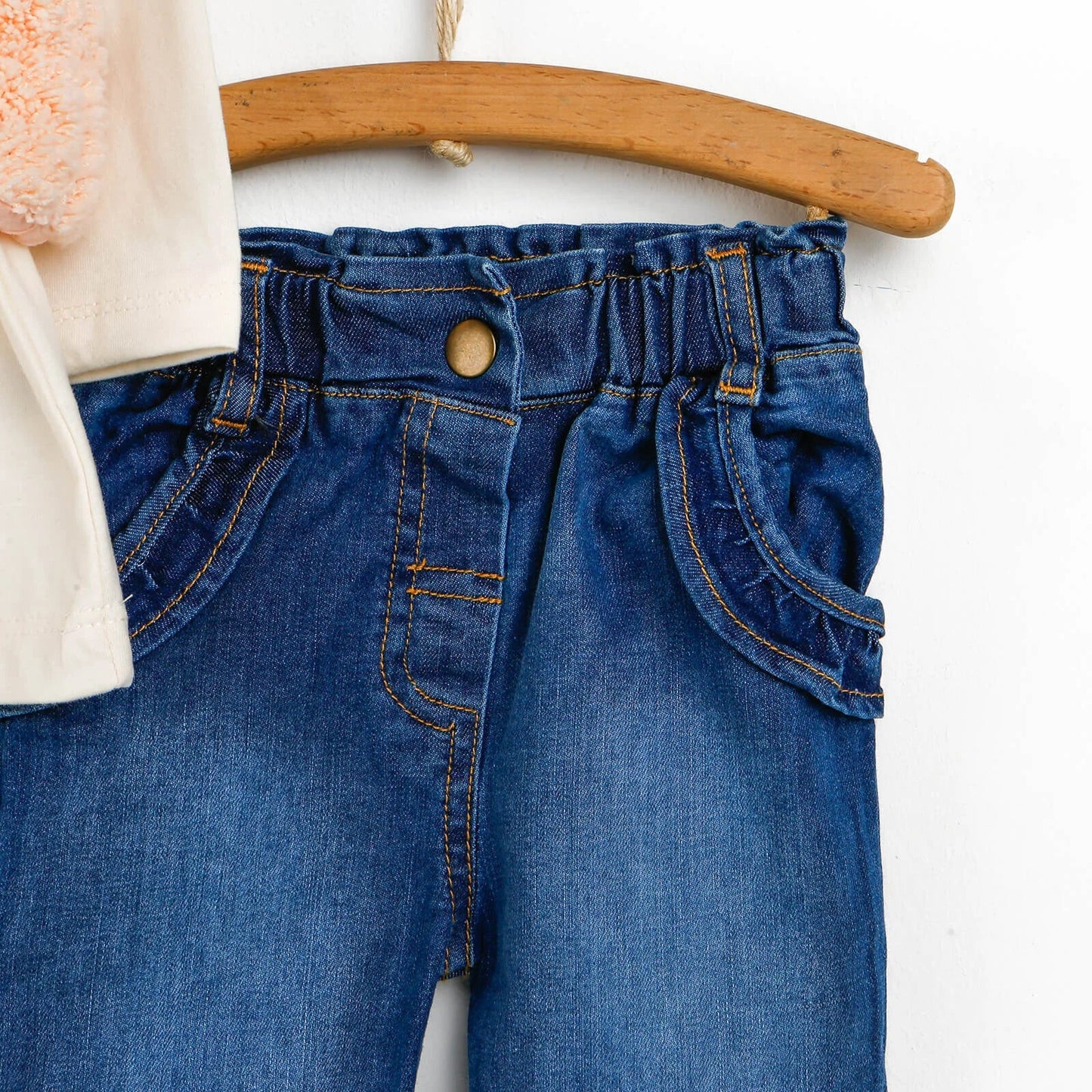 HelloBaby Sweatshirt-Vest-Bottom - Beige