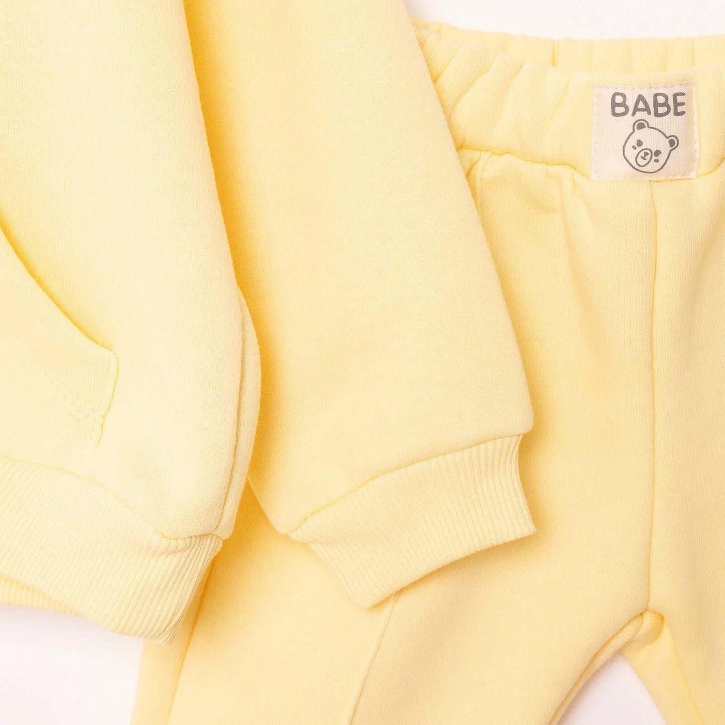 Tuffy Teddy Line Girl Jogging Set - Yellow