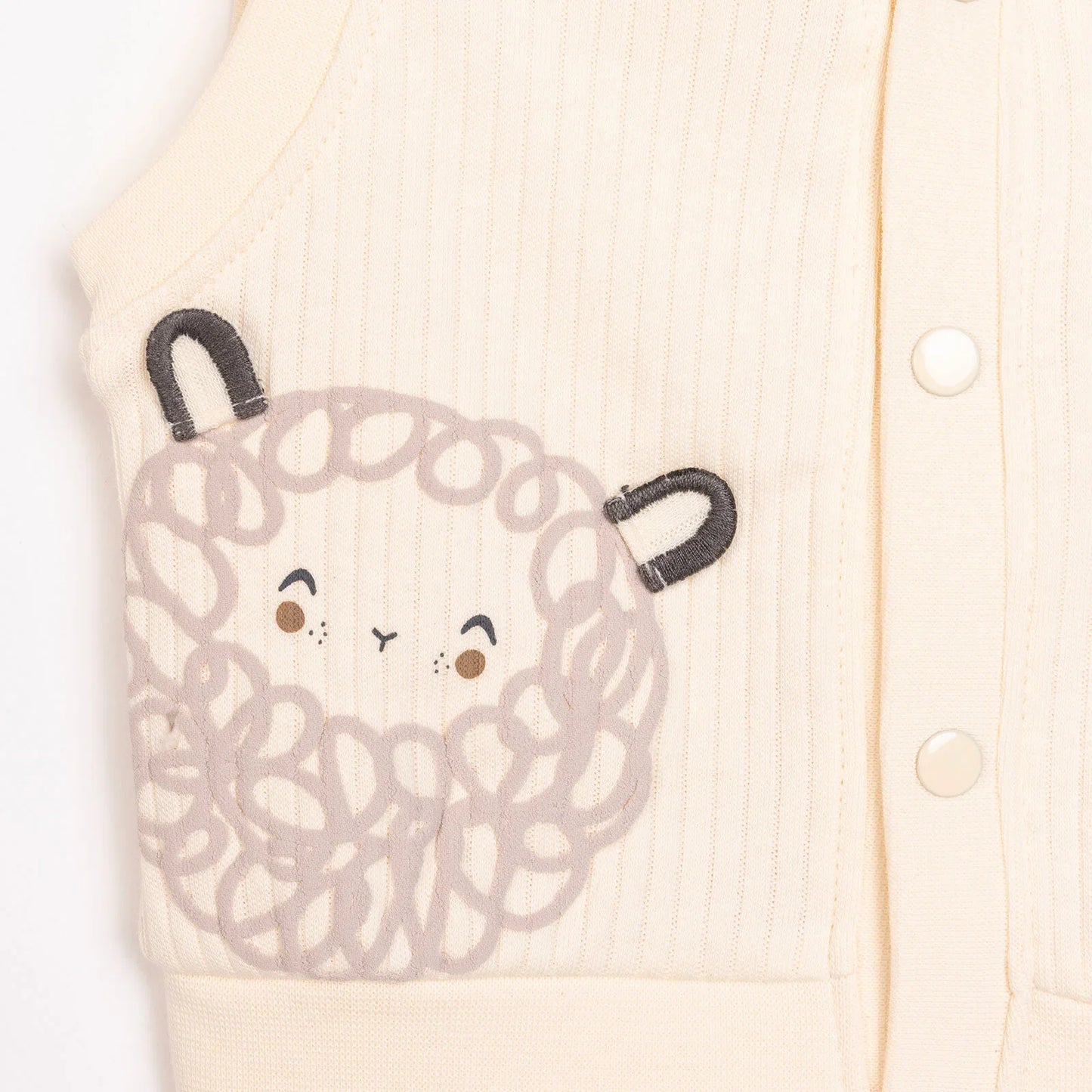 Bebetto Newborn Baby Girl Cardigan - Ecru