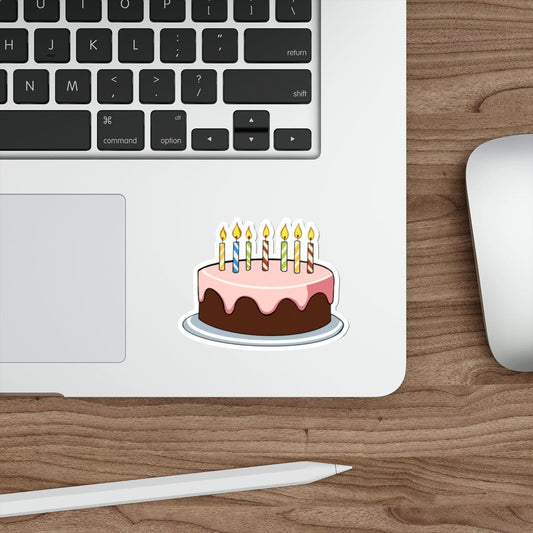 Birthday Cake Sticker – Cute Handmade Waterproof Decal - mezetto KEOLIX KEOLIX