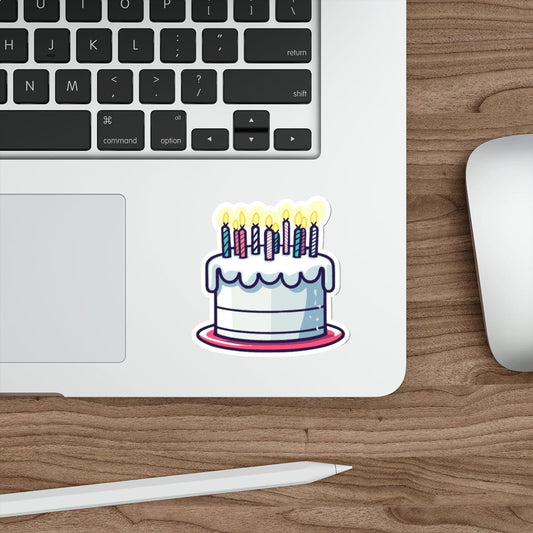Birthday Cake Sticker – Fun Candle Cake Vinyl Decal - mezetto KEOLIX KEOLIX