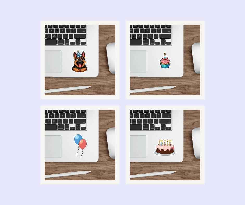 Birthday Celebration Sticker Bundle - mezetto KEOLIX KEOLIX