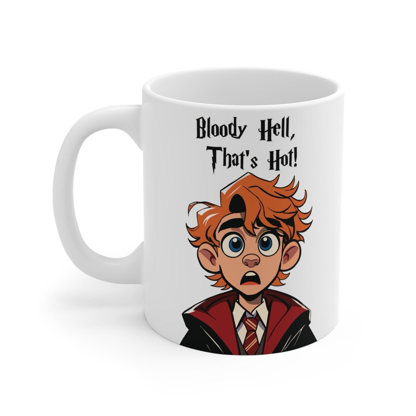 "Bloody Hell, That's Hot!" Funny Wizard Mug - mezetto KEOLIX KEOLIX