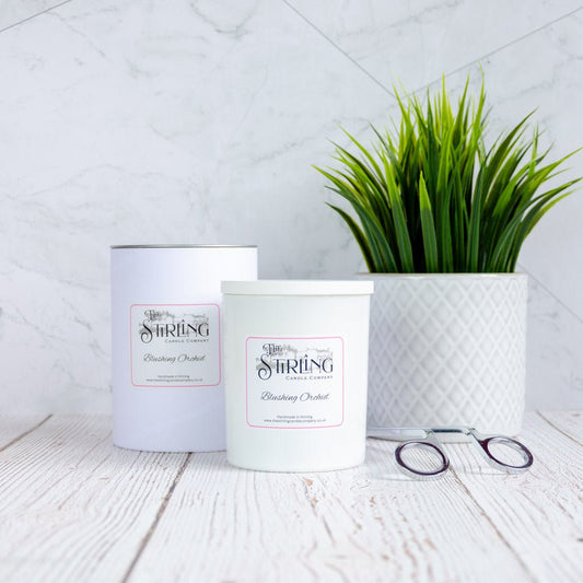Blushing Orchid - Large Candle - mezetto Shopify Collective The Stirling Candle Company