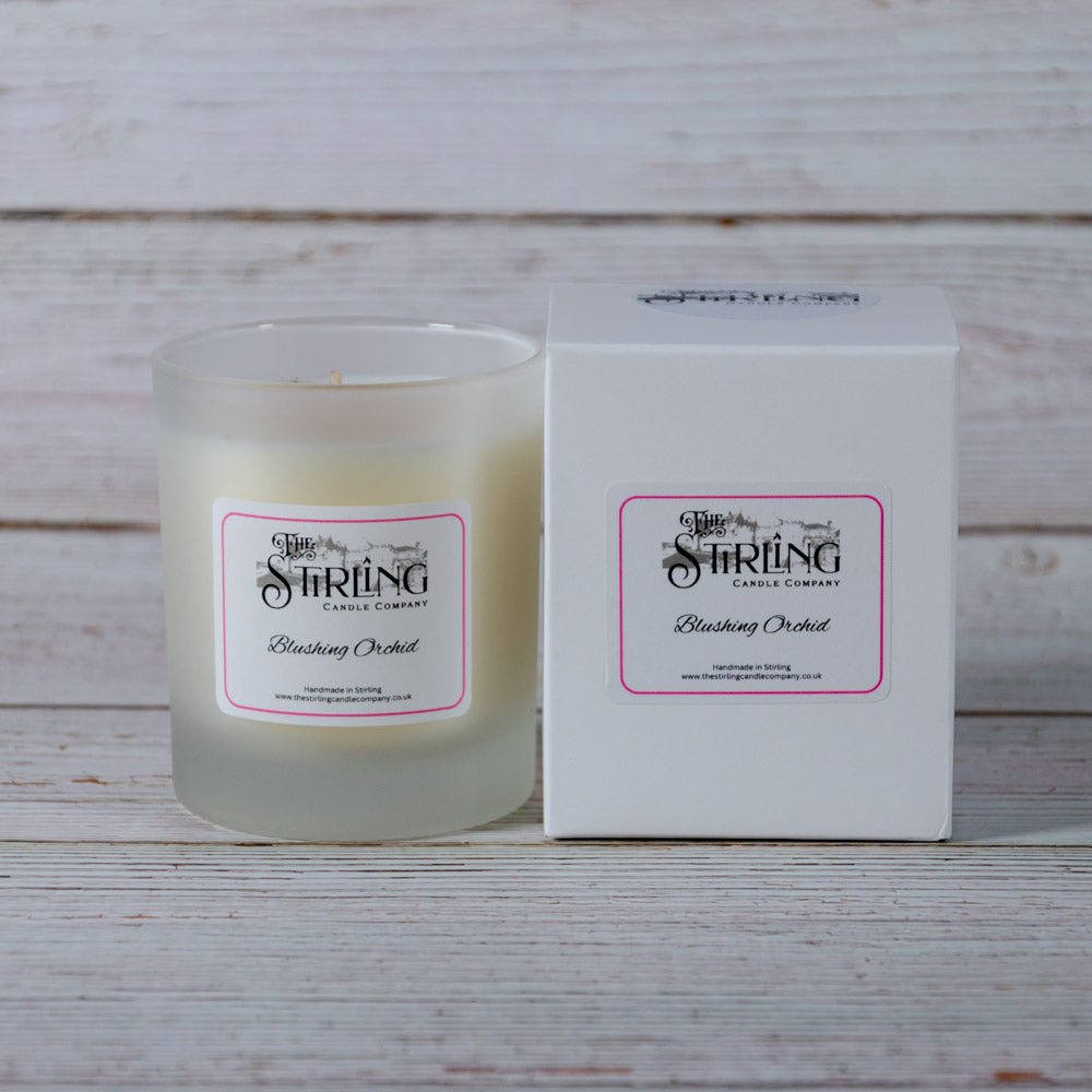 Blushing Orchid - Medium Candle - mezetto Shopify Collective The Stirling Candle Company