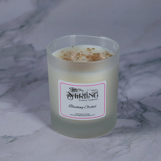 Blushing Orchid - Medium Candle - mezetto Shopify Collective The Stirling Candle Company