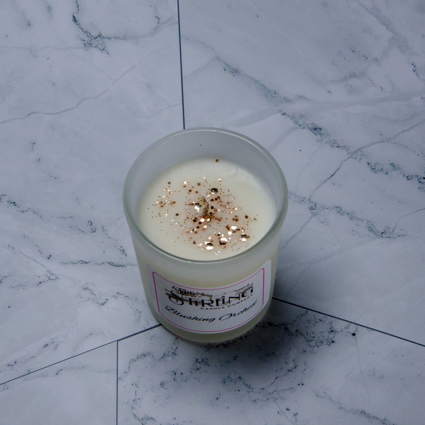 Blushing Orchid - Small Candle - mezetto Shopify Collective The Stirling Candle Company
