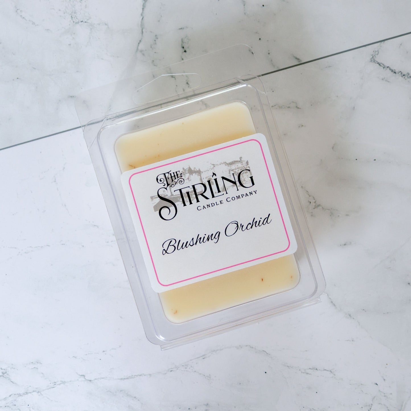 Blushing Orchid - Wax Melt Clamshell - mezetto Shopify Collective The Stirling Candle Company