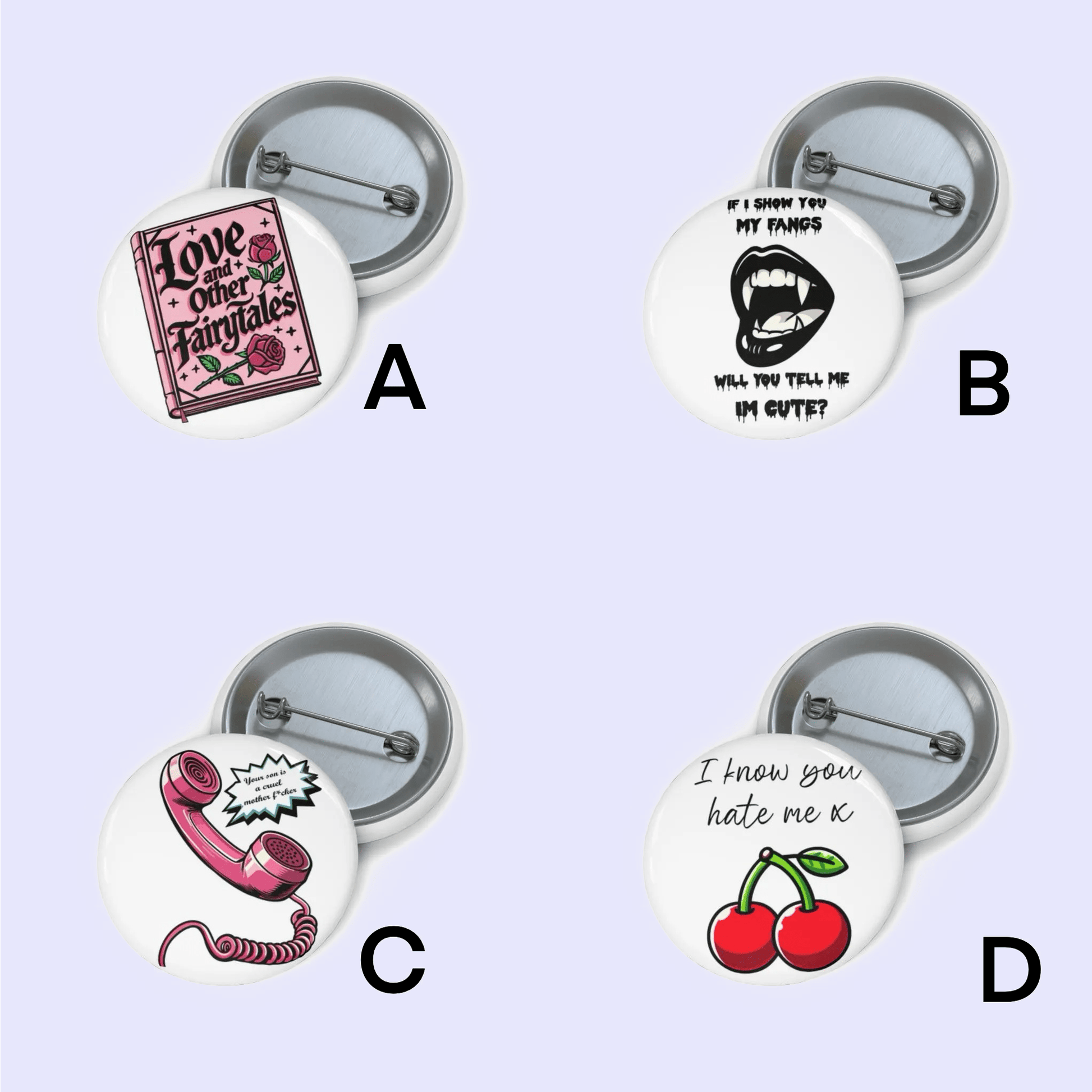 Bold & Edgy Pin Badge Set - mezetto KEOLIX KEOLIX