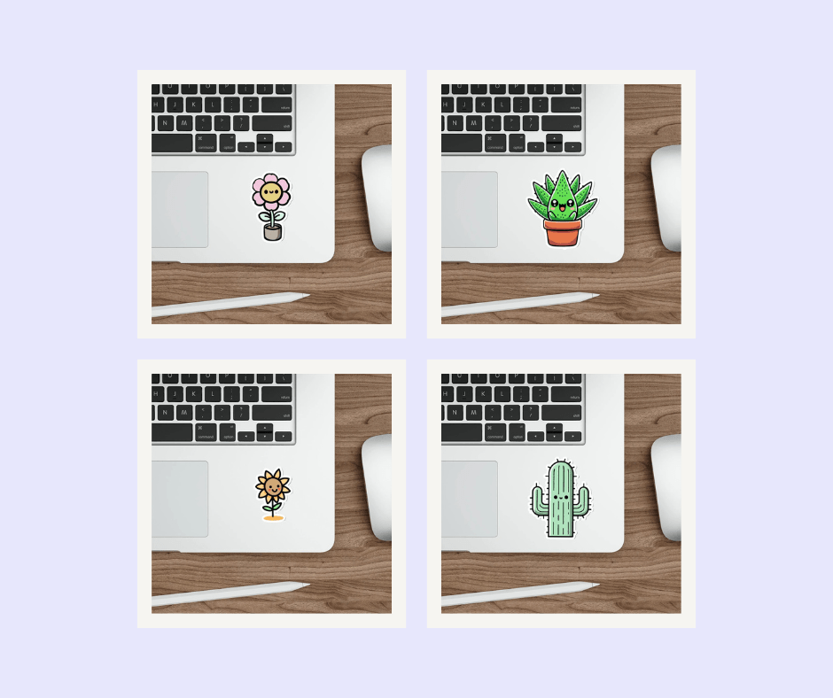 Botanical Sticker Bundle – Cactus, Aloe, Sunflower + More - mezetto KEOLIX KEOLIX