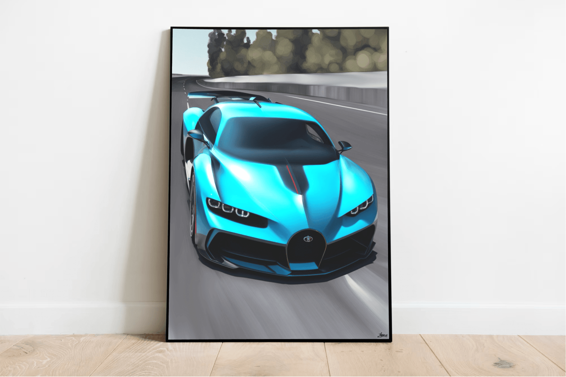 Bugatti Divo Artwork: Nature in Motion Print - mezetto KEOLIX KEOLIX