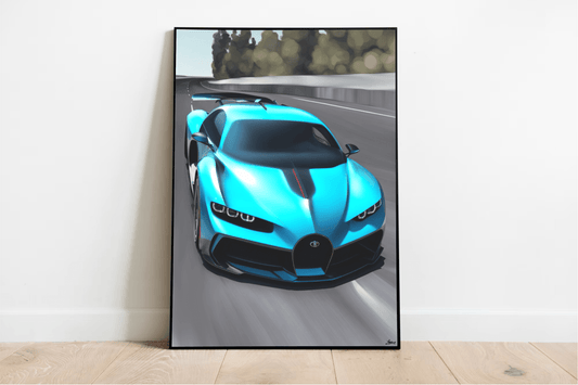 Bugatti Divo Artwork: Nature in Motion Print - mezetto KEOLIX KEOLIX