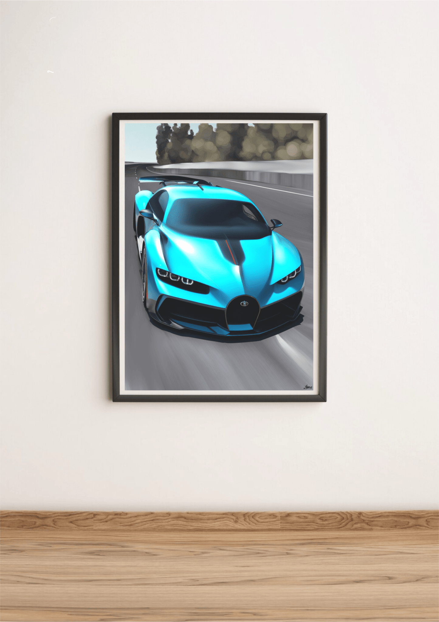 Bugatti Divo Artwork: Nature in Motion Print - mezetto KEOLIX KEOLIX