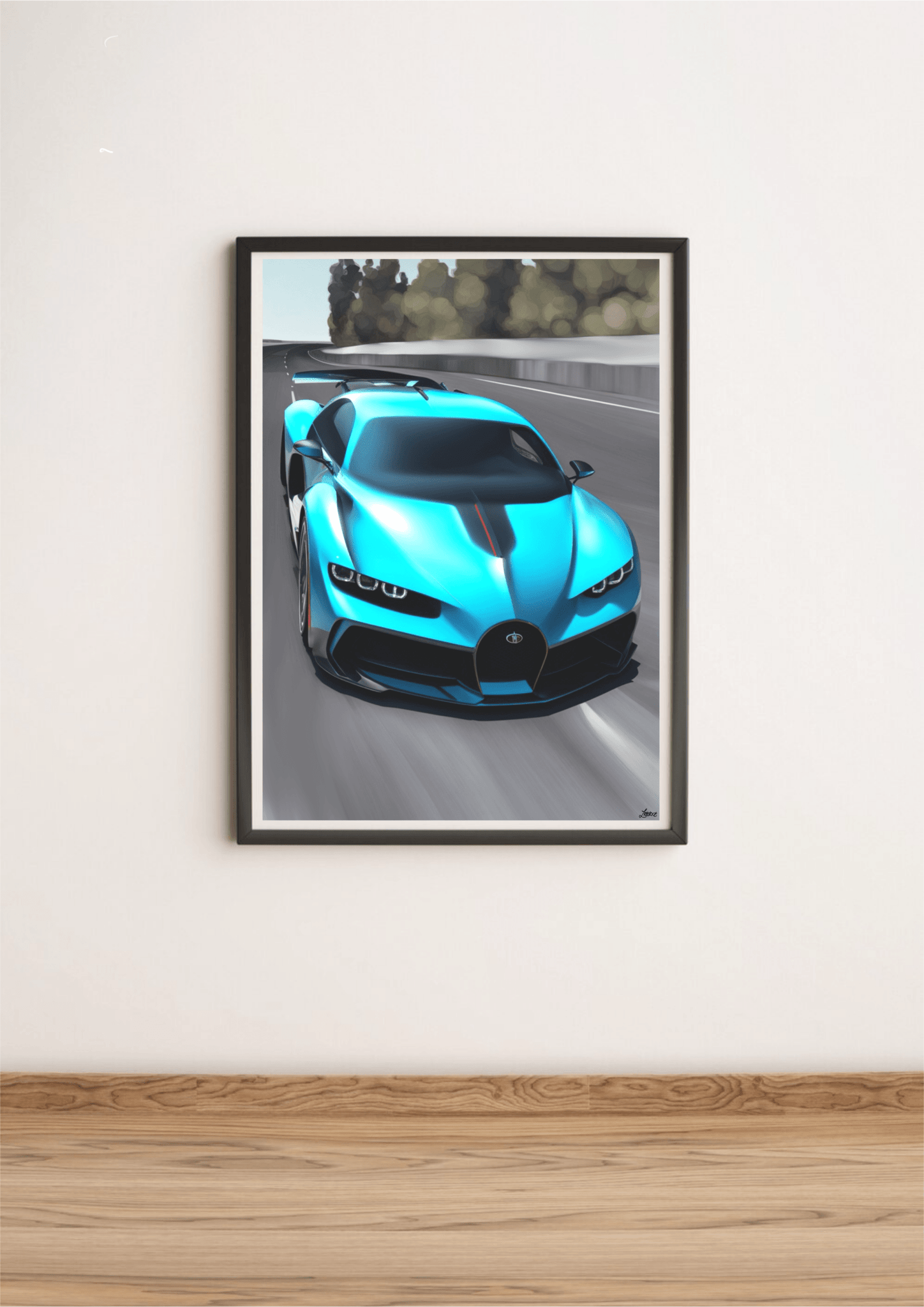Bugatti Divo Artwork: Nature in Motion Print - mezetto KEOLIX KEOLIX