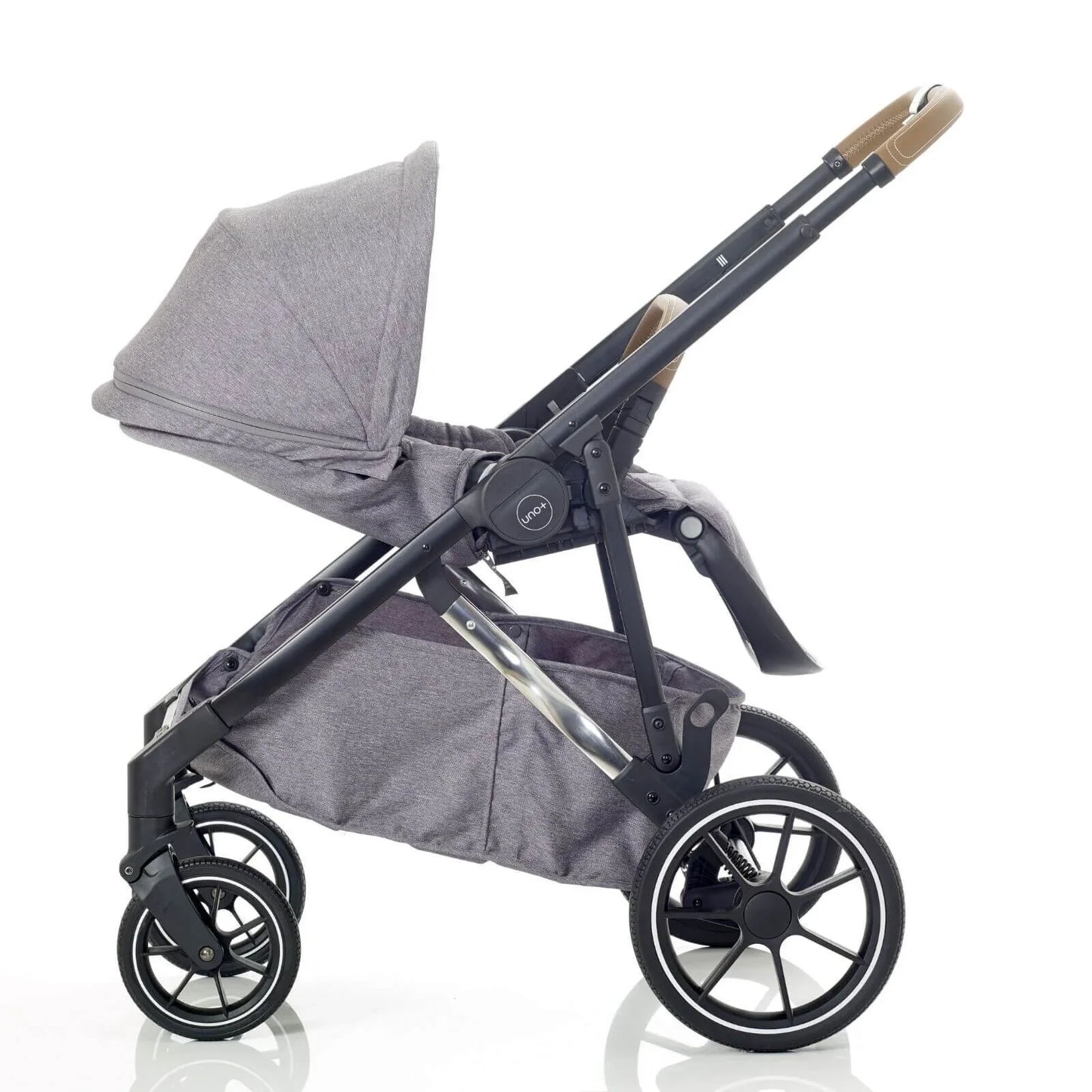 Mee-Go UNO Plus 3-in-1 Travel System - Grey/Chrome