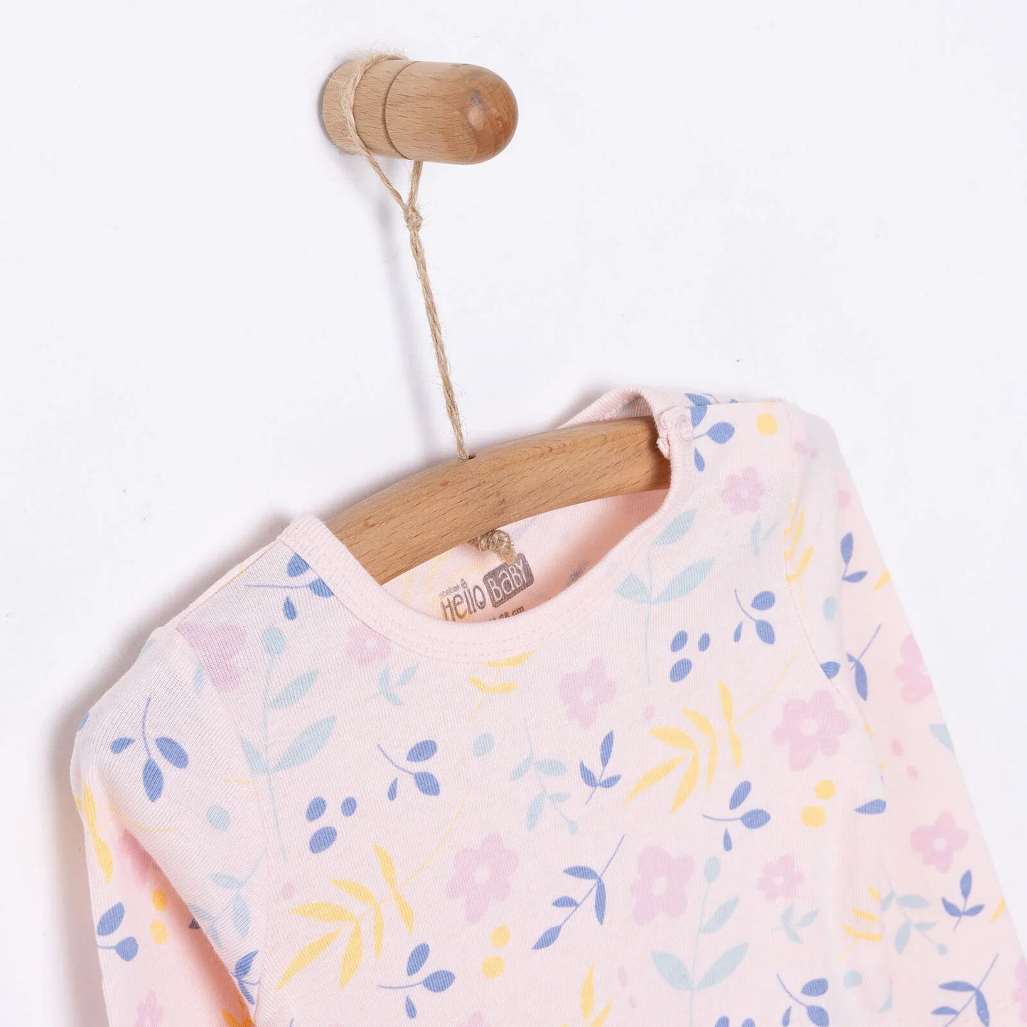 HelloBaby Girl Long Sleeve Bodysuit - Light Pink