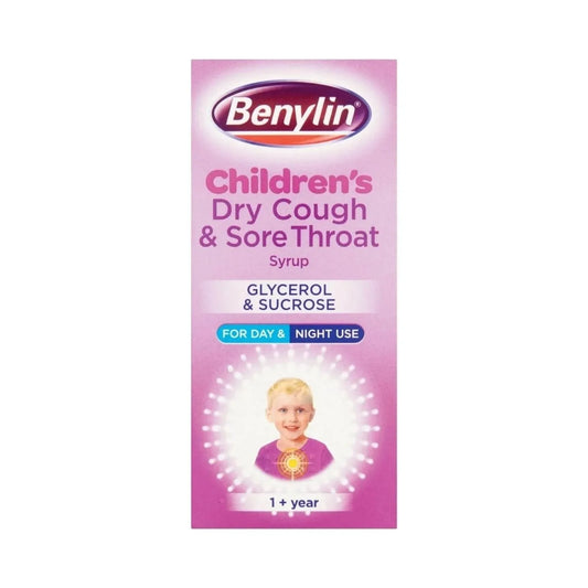 Benylin Children's Dry Cough and Sore Throat Syrup 1+ year 125ml