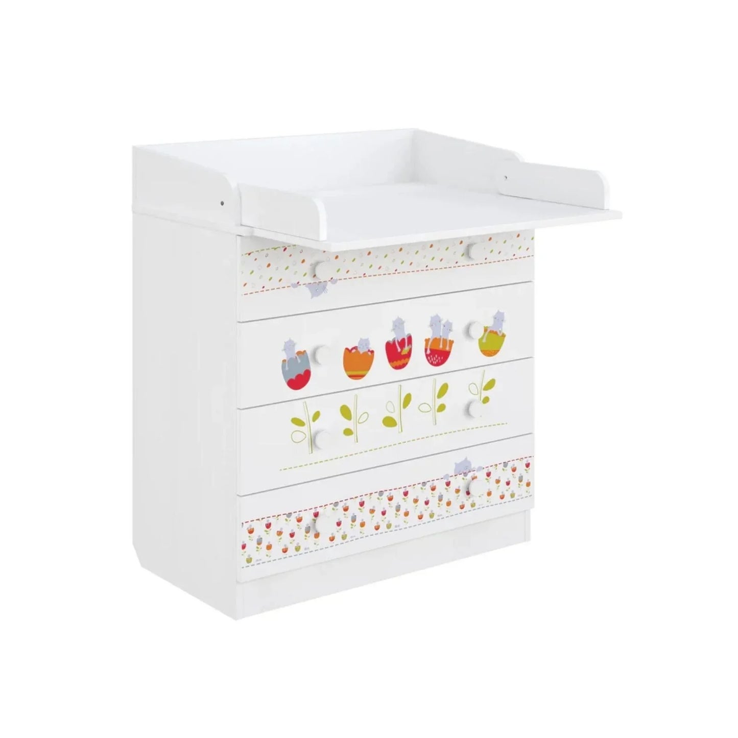 Shefa Kids 800 Changing Dresser - Sleepy Kittens