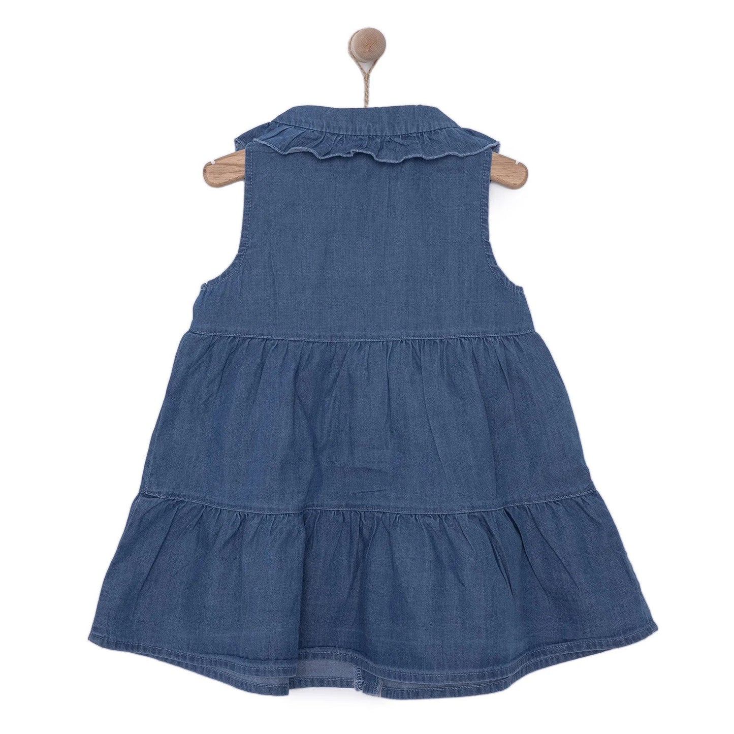 Bebetto Ponpon Team Girl Dress - Indigo