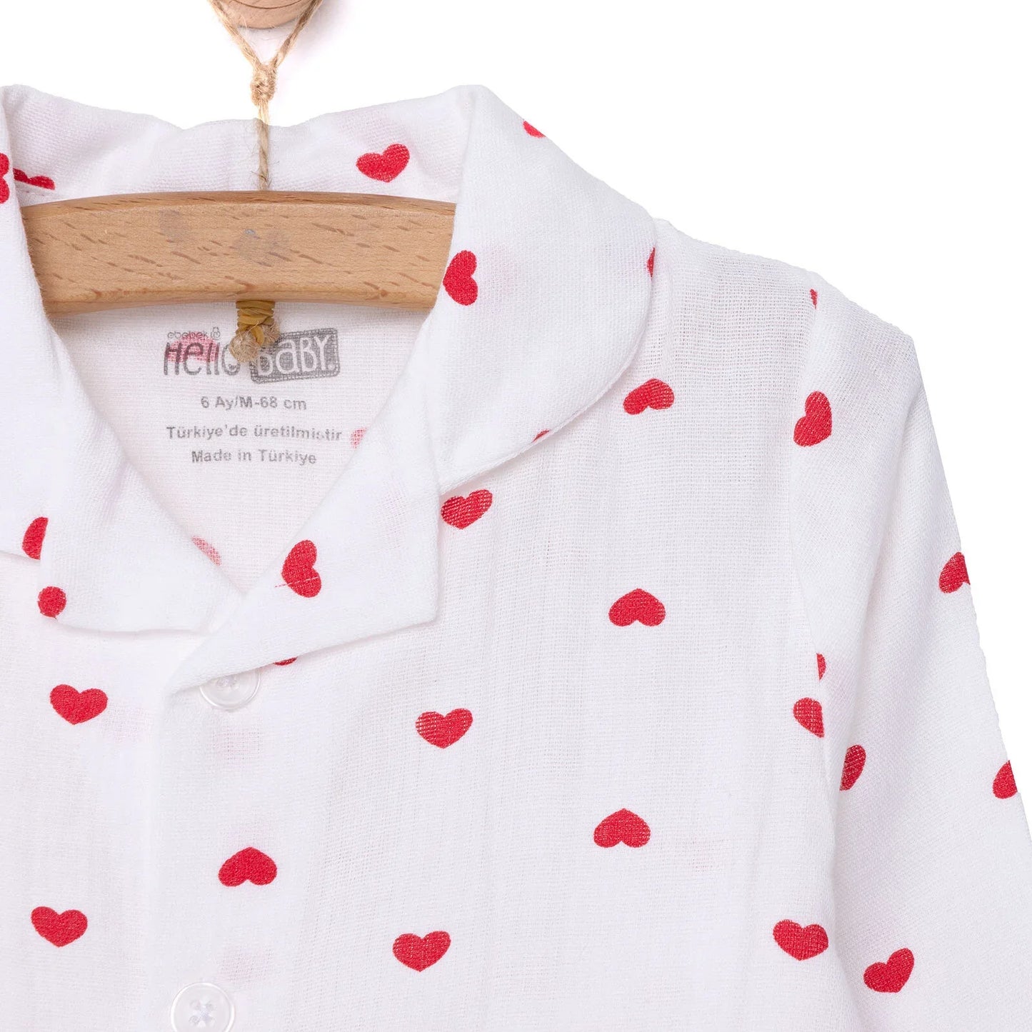 HelloBaby Girl Long Sleeve Pyjamas Set - Ecru