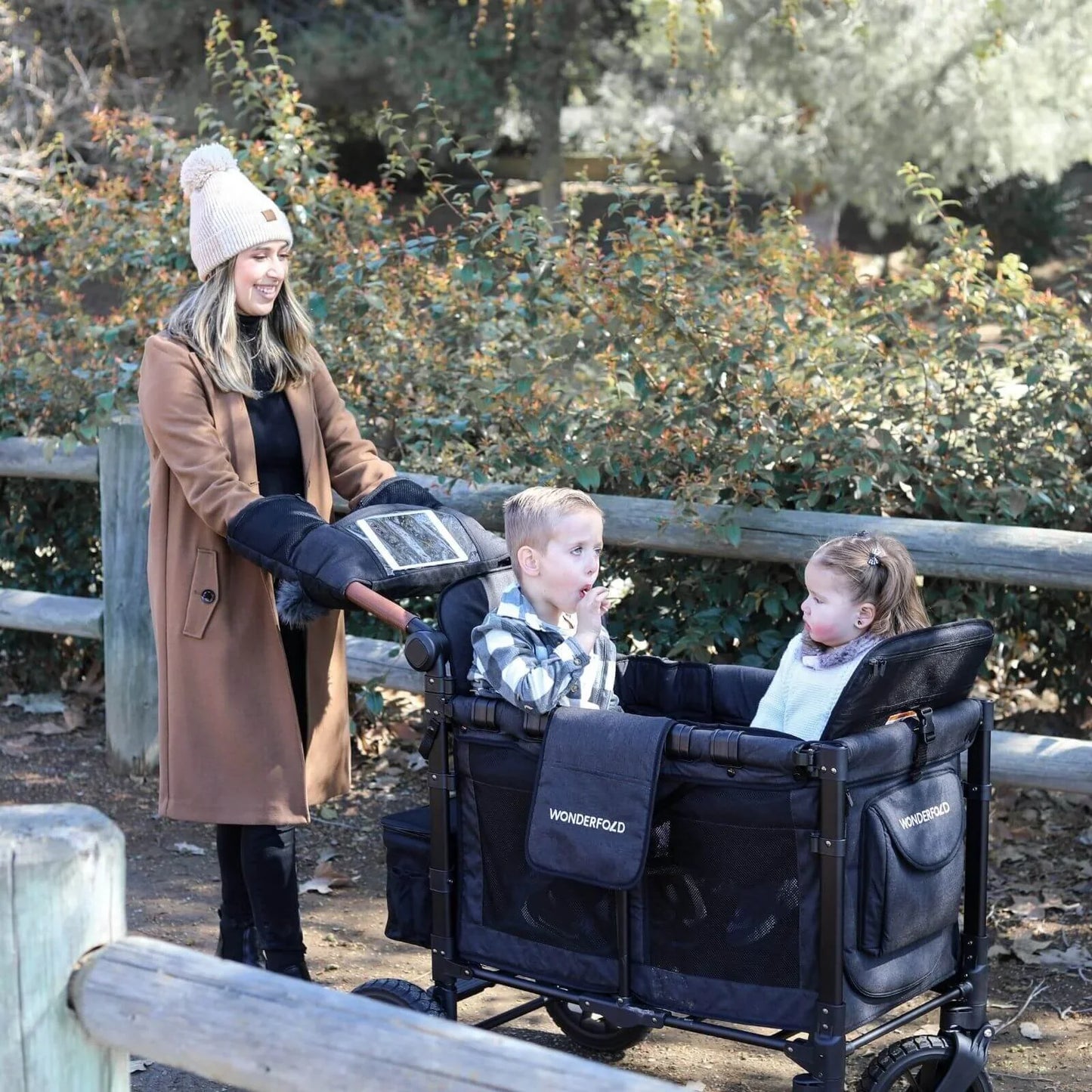 Wonderfold W2 Luxe Double Wagon - Charcoal Grey