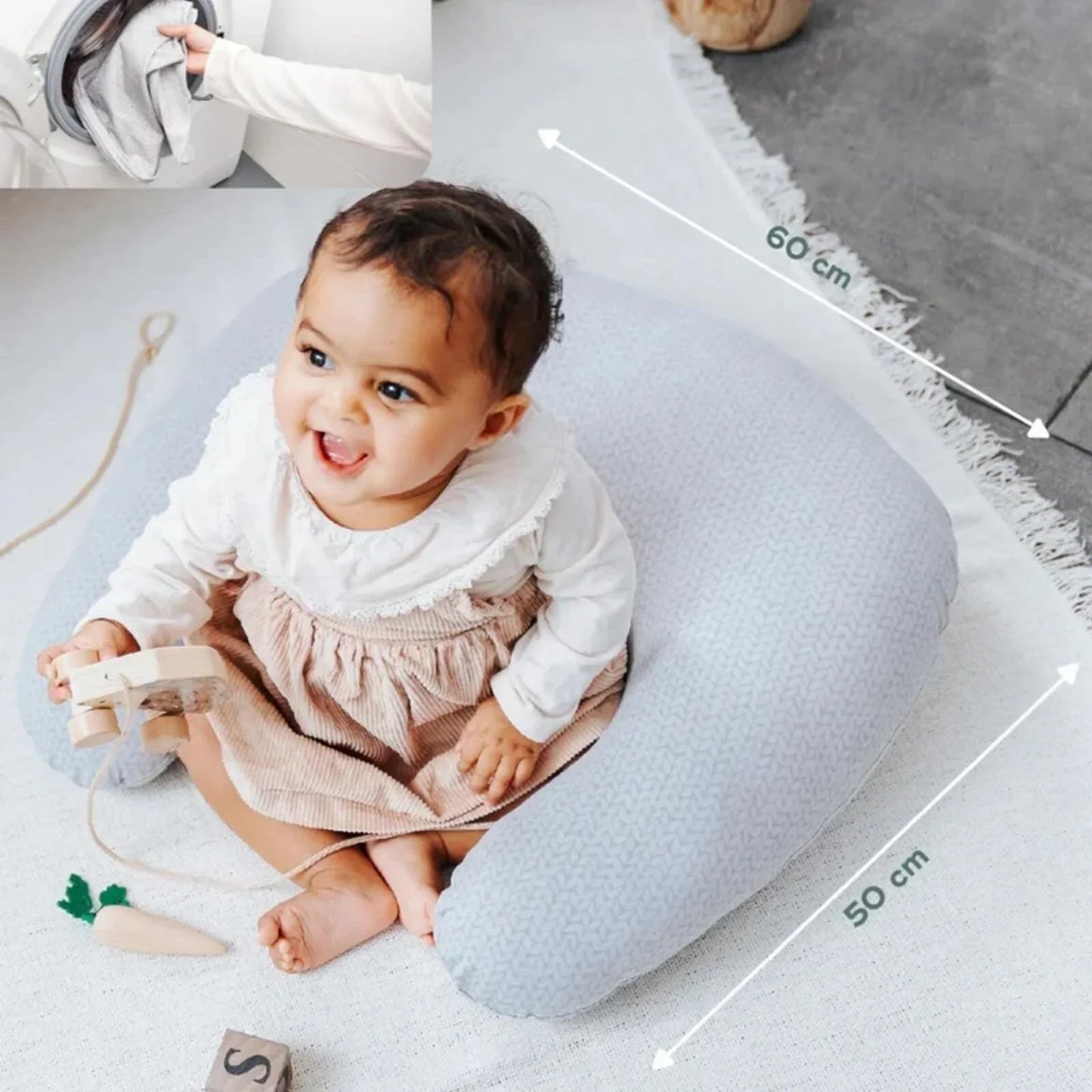 Babymoov Feeding Pillow - Mineral Grey