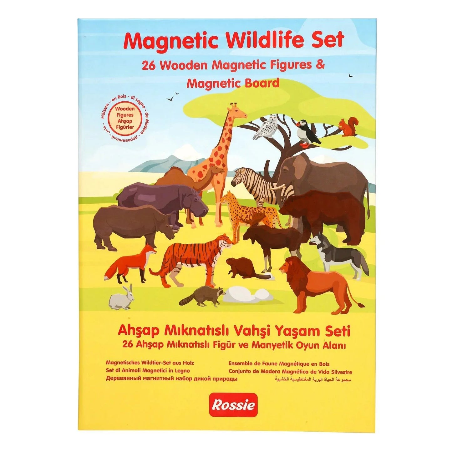 Rossie Wooden Magnetic Wildlife Playset