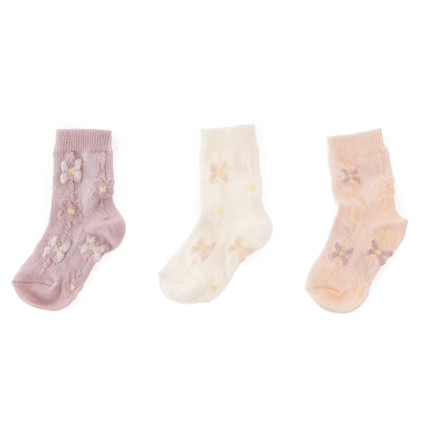 HelloBaby Ankle Socks 3 pcs - Pink