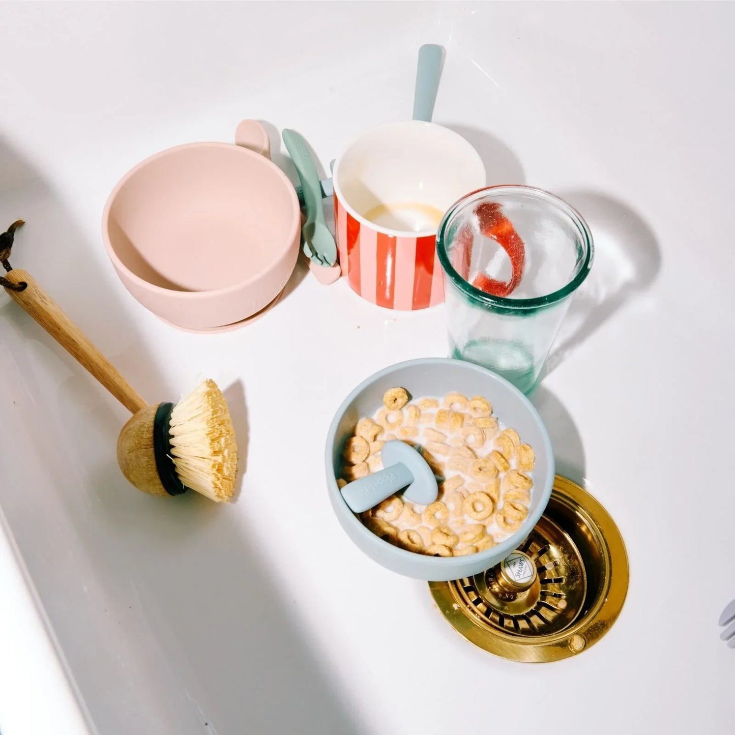 Pippeta Silicone Suction Bowl - Ash Rose