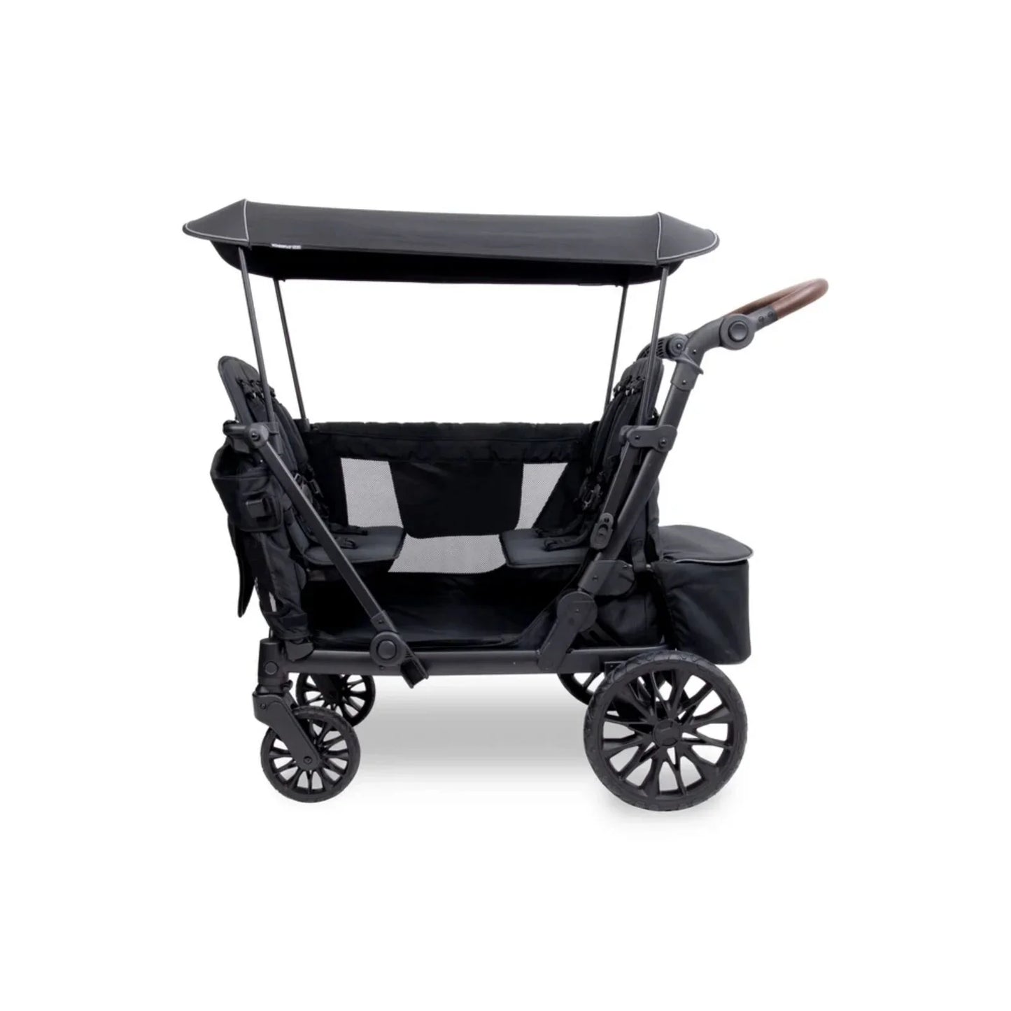 Wonderfold L4 Quad Stroller Wagon - Black