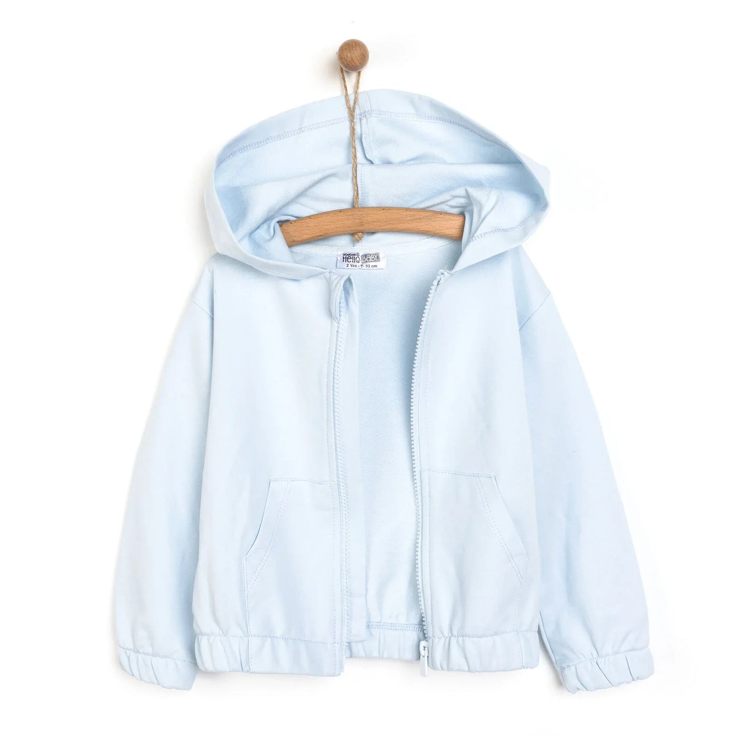 HelloBaby SPACE Boy Hooded Cardigan - Light Blue