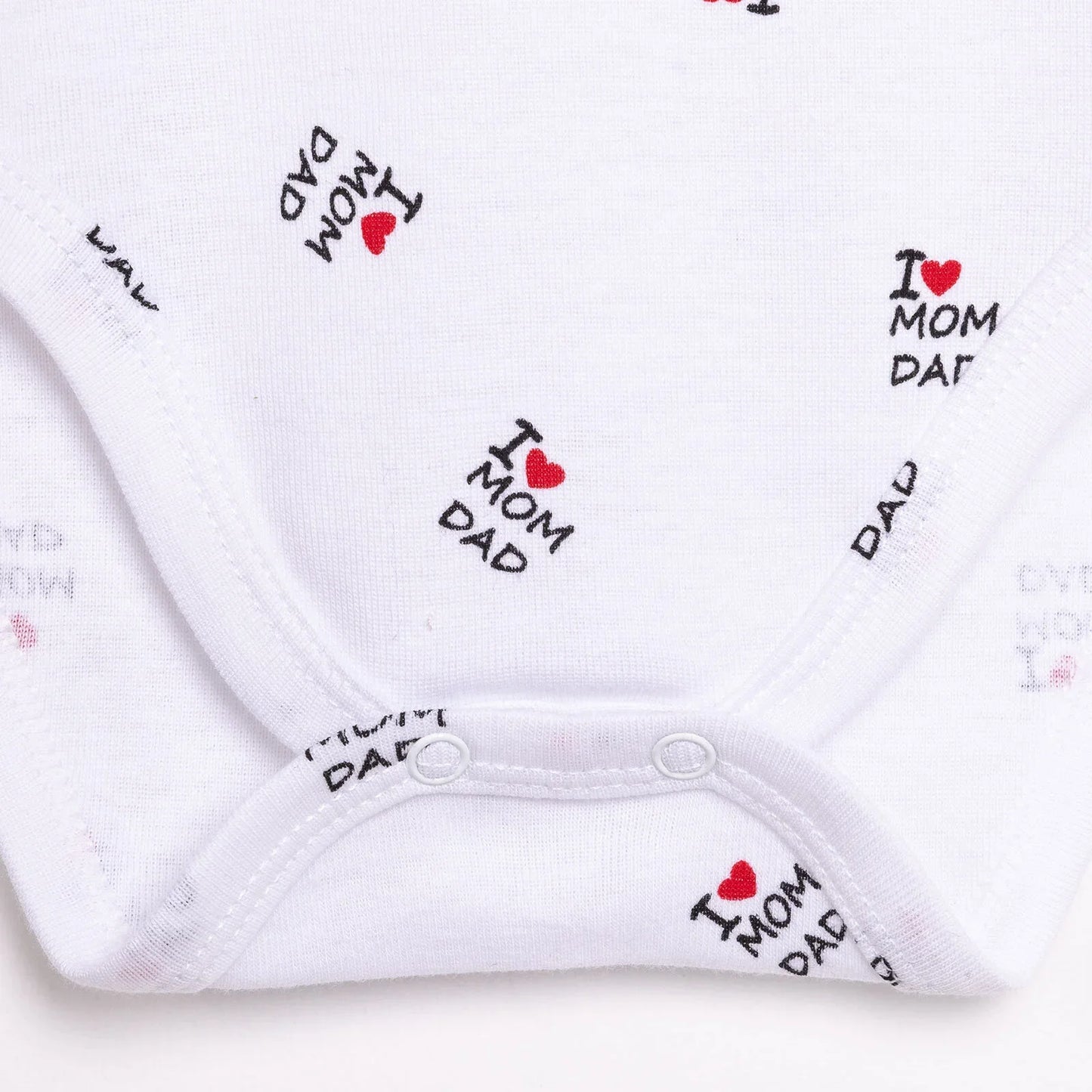 HelloBaby Unisex Long Sleeve Bodysuit - White