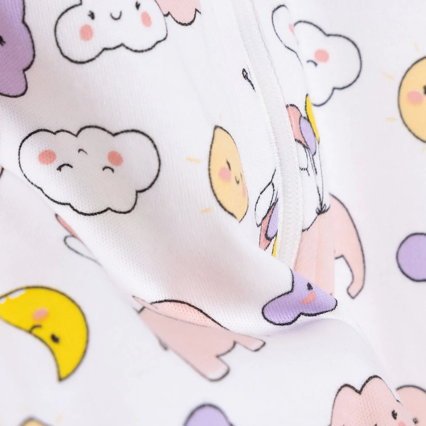 HelloBaby Newborn Baby Girl Footed Jumpsuit - Ecru