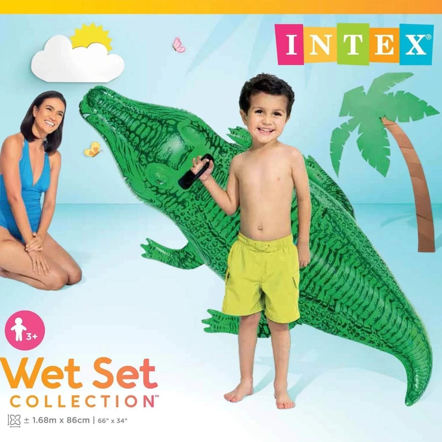 INTEX 66" L'il Gator Ride-On