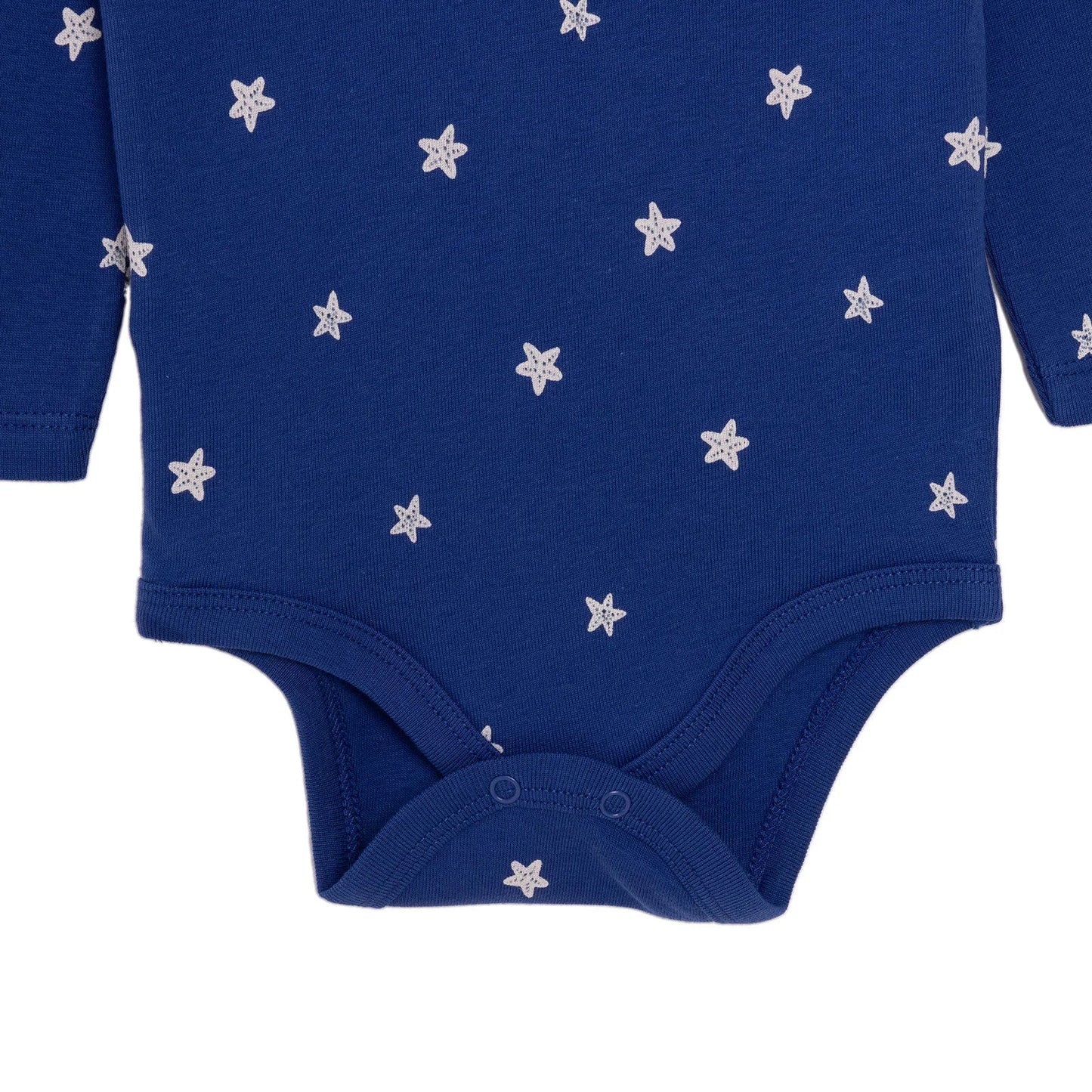 HelloBaby Boy Long Sleeve Bodysuit - Navy Blue