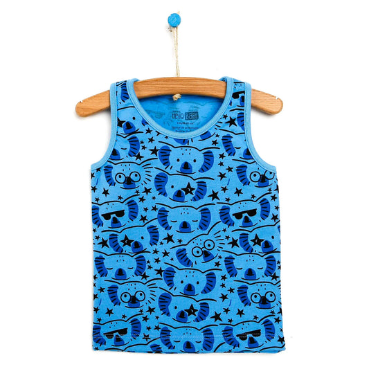 HelloBaby Basic Baby Boy Tank Top - Light Blue