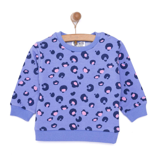 HelloBaby Basic Low Raised Leopar Printed Sweatshirt - Printed