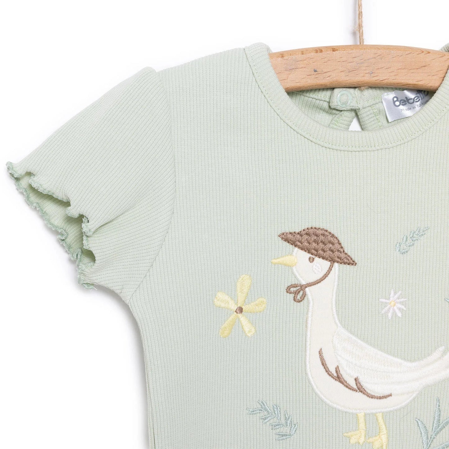 Bebetto Newborn Cute Duck Tshirt-Short - Multicolour
