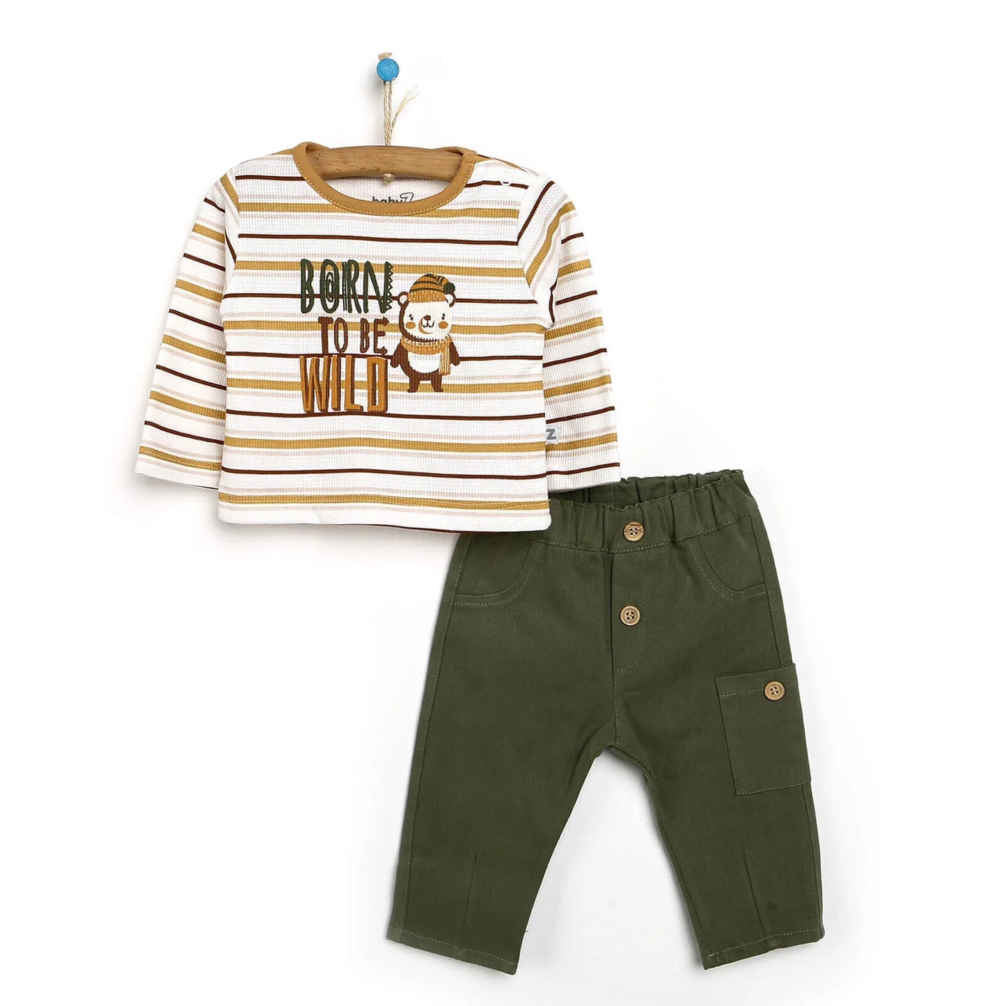 BabyZ Sweatshirt- Footless Bottom - Green